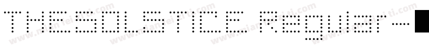 THESOLSTICE Regular字体转换